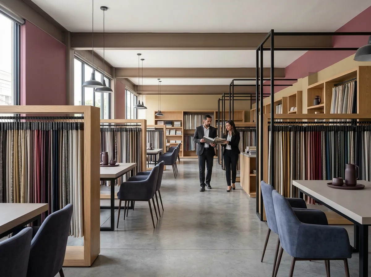 Interior de negocio textil